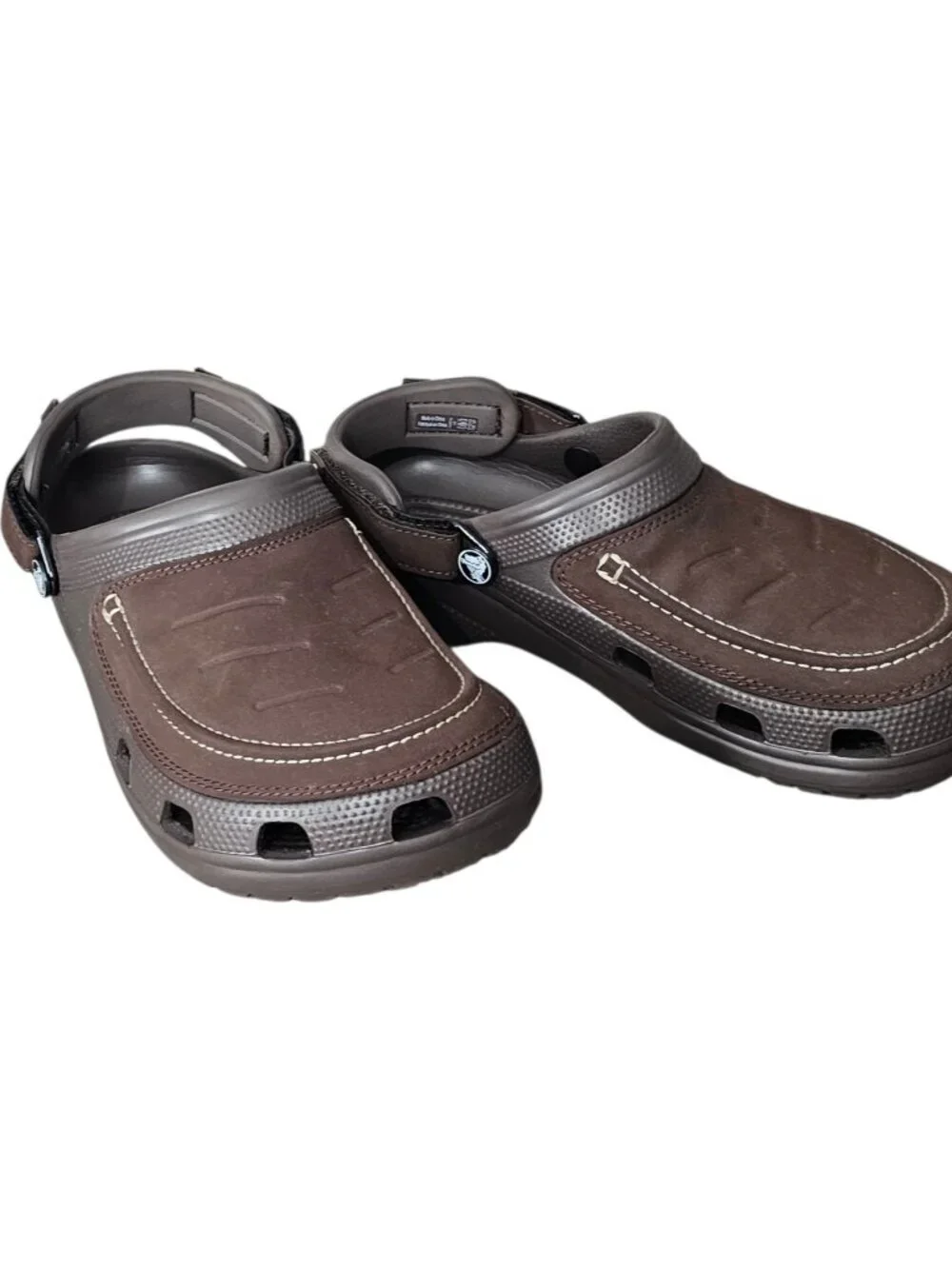Crocs Men's Classic Yukon Vista II LiteRide Clogs Slip on Shoe Brown Size 8